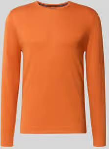 Christian Berg Men Gebreide pullover van katoen met ronde hals