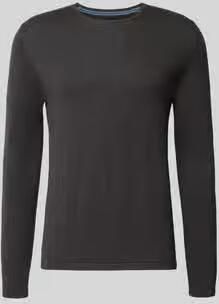 Christian Berg Men Gebreide pullover van katoen met ronde hals