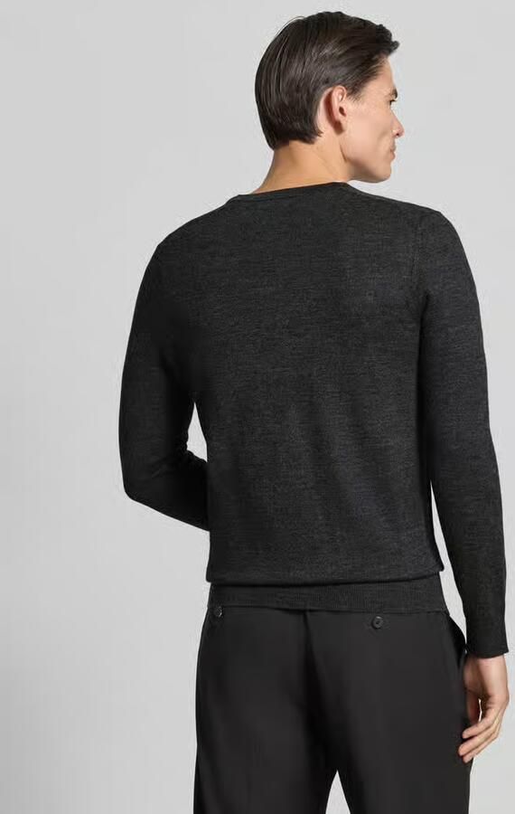 Christian Berg Men Gebreide pullover van wolmix met v-hals - Foto 3