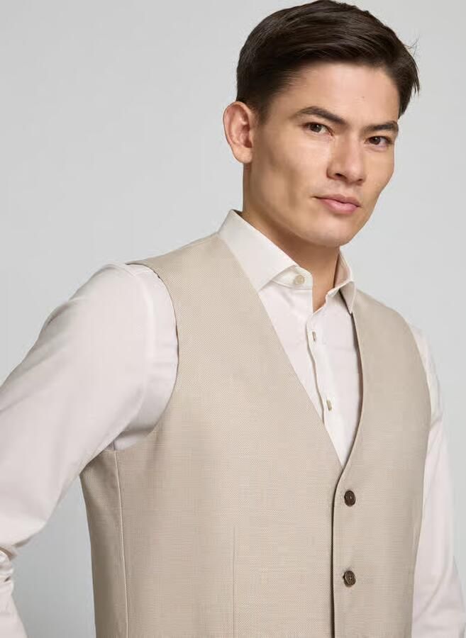 Christian Berg Men Gilet met strookzakken model 'GIL'