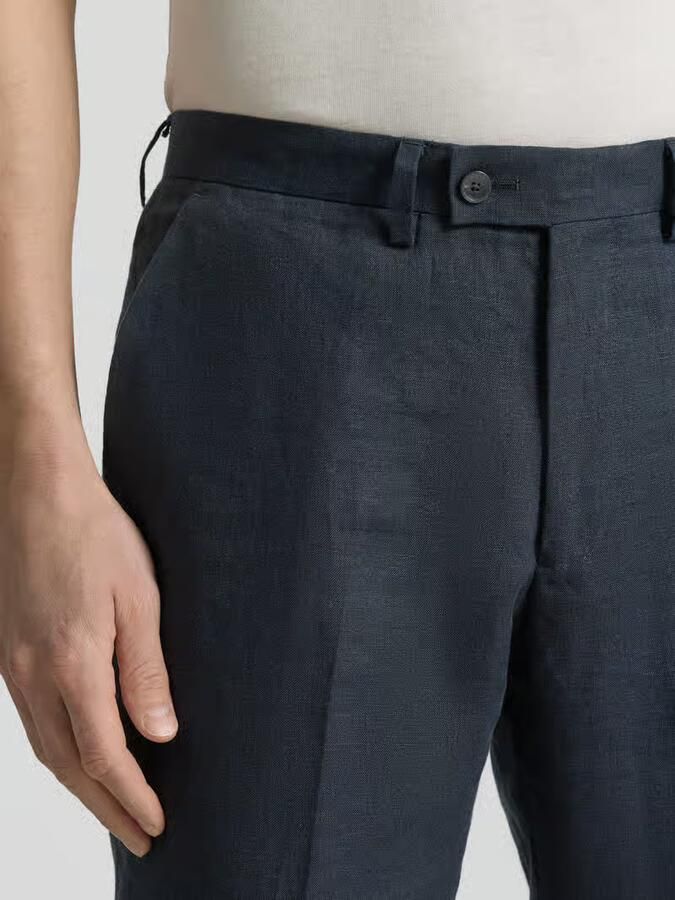 Christian Berg Men Linnen broek met achterzakken