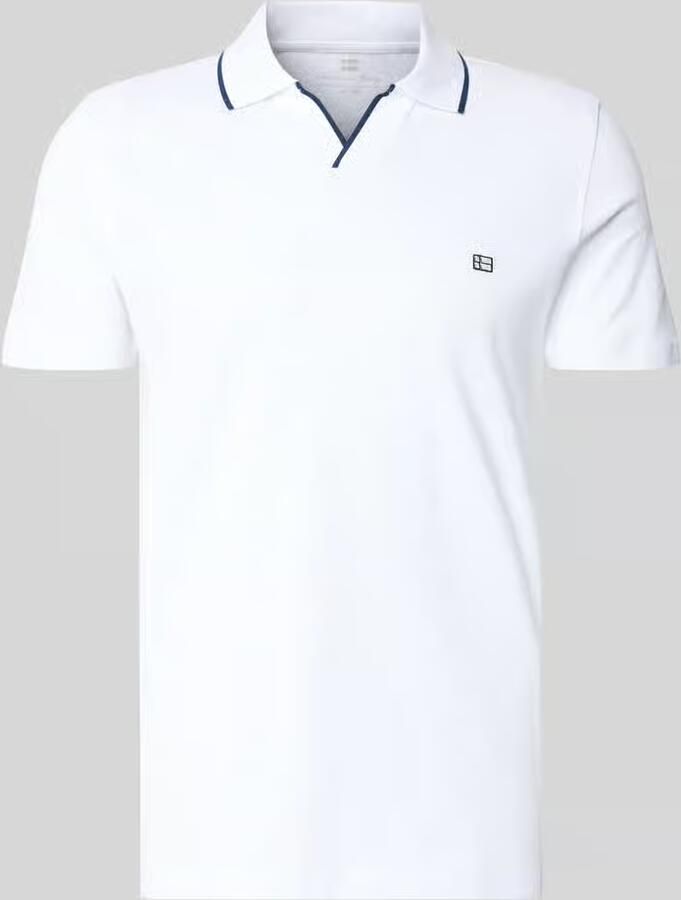 Christian Berg Men modern fit poloshirt met logo-stitching - Foto 2