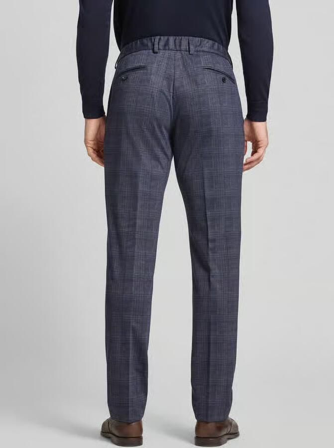 Christian Berg Men Pantalon met persplooien en achterzakken