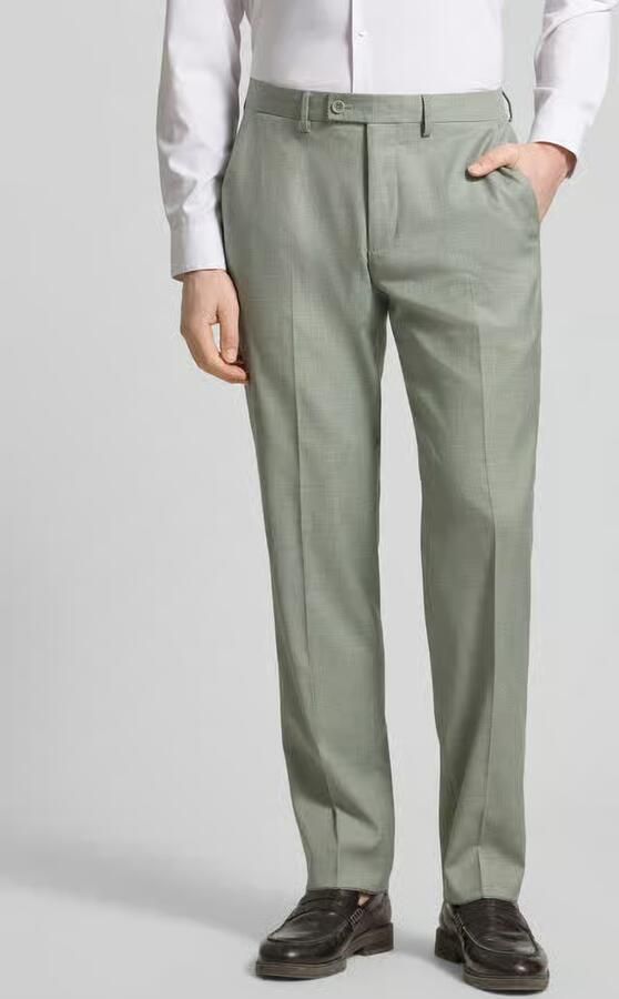Christian Berg Men Pantalon met persplooien en achterzakken - Foto 4