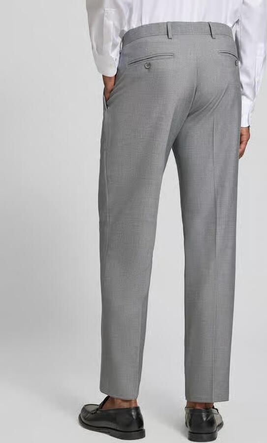 Christian Berg Men Pantalon met persplooien en achterzakken