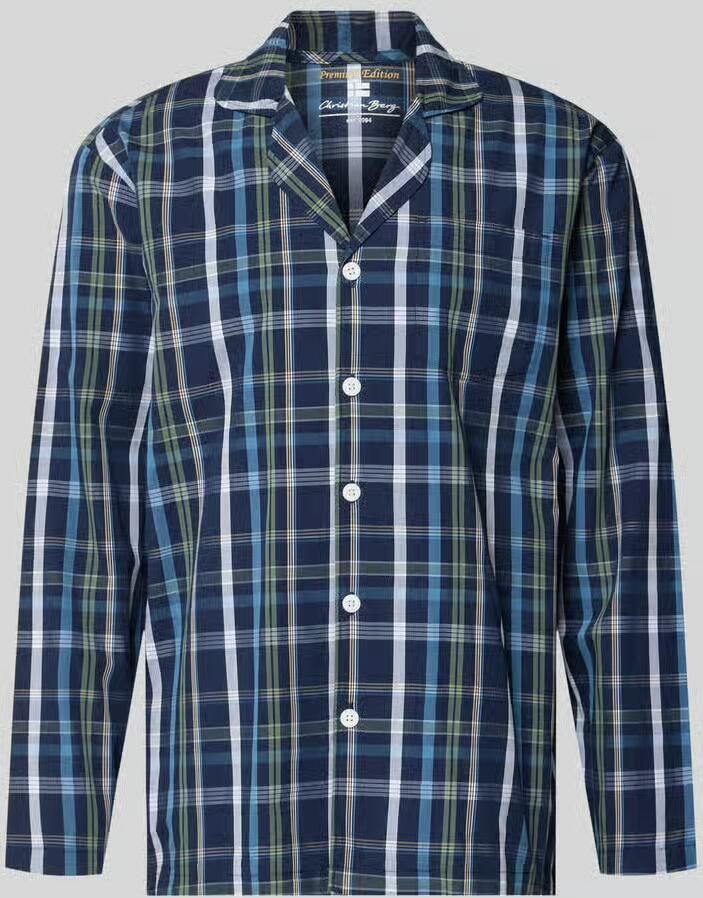 Christian Berg Men Pyjamabovendeel van puur katoen - Foto 2