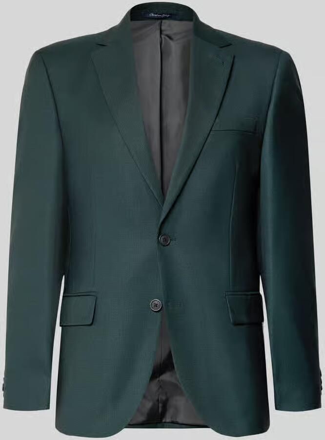 Christian Berg Men regular fit 2-knoops colbert met viscose - Foto 2