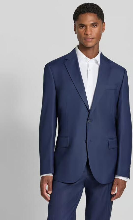 Christian Berg Men regular fit 2-knoops colbert met viscose - Foto 6
