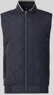 Christian Berg Men regular fit bodywarmer met gewatteerde look