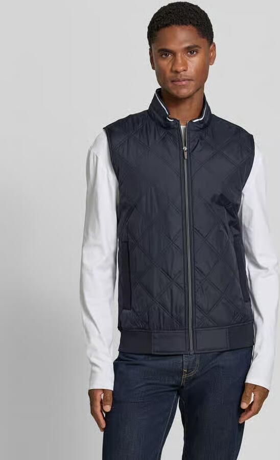 Christian Berg Men regular fit bodywarmer met gewatteerde look - Foto 3