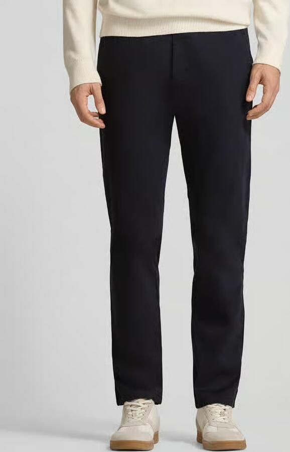 Christian Berg Men Regular fit chino met Franse steekzakken