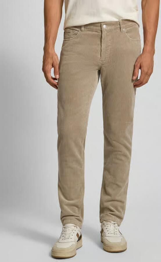 Christian Berg Men regular fit corduroy broek in 5-pocketmodel - Foto 2