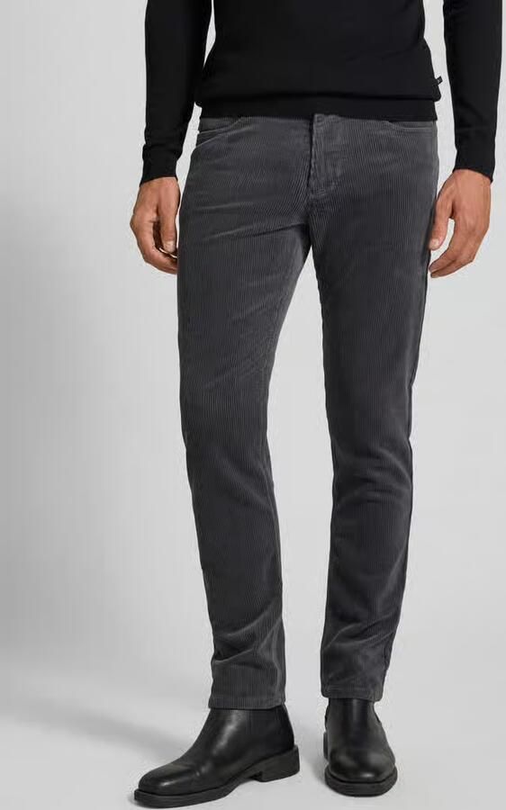 Christian Berg Men regular fit corduroy broek in 5-pocketmodel - Foto 2