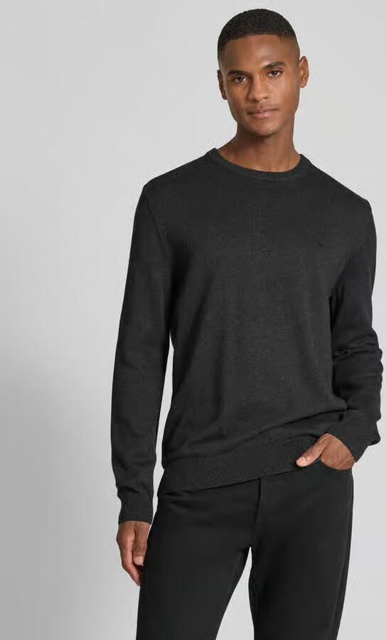 Christian Berg Men Regular fit gebreide pullover van mix van katoen en wol - Foto 2