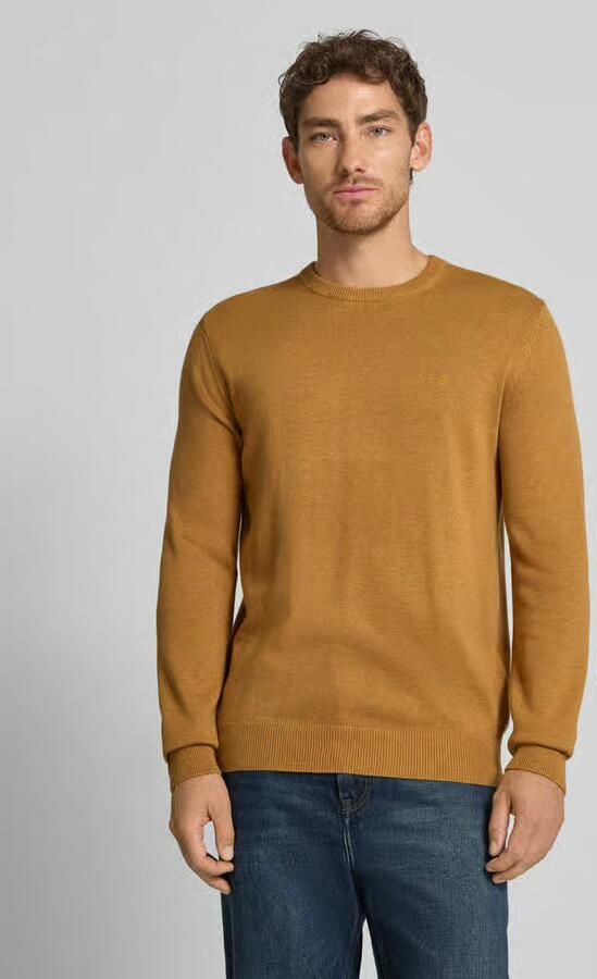 Christian Berg Men Regular fit gebreide pullover van mix van katoen en wol - Foto 2