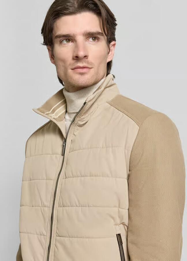 Christian Berg Men Regular fit gewatteerd jack met opstaande kraag