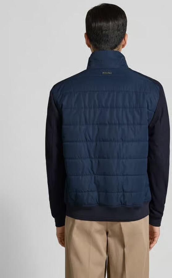 Christian Berg Men Regular fit gewatteerd jack met opstaande kraag