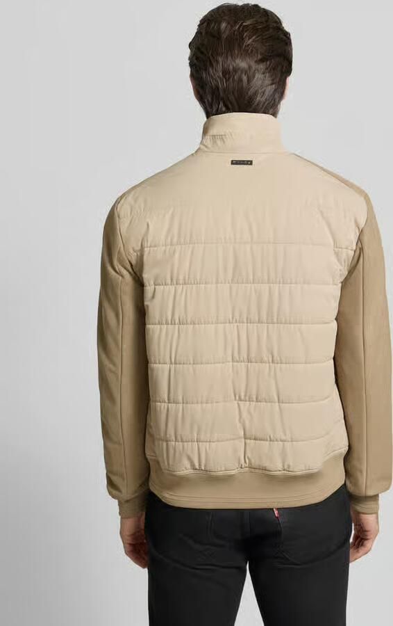 Christian Berg Men Regular fit gewatteerd jack met opstaande kraag