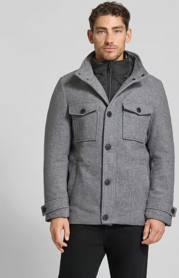 Christian Berg Men Regular fit jack met wol - Foto 2