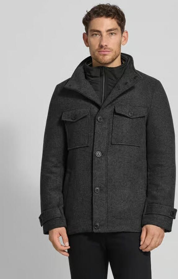 Christian Berg Men Regular fit jack met wol - Foto 2