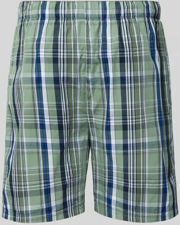 Christian Berg Men regular fit korte pyjamabroek met logopatch