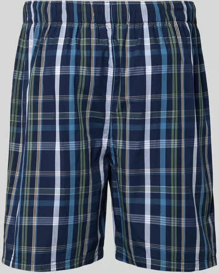 Christian Berg Men regular fit korte pyjamabroek met logopatch - Foto 2