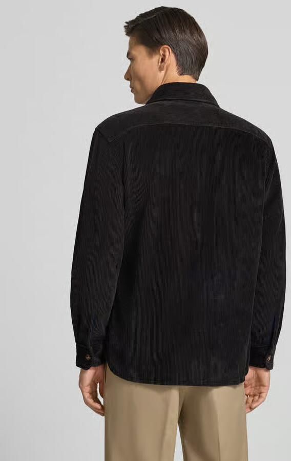 Christian Berg Men Regular fit overhemdjack van corduroy met kentkraag - Foto 3