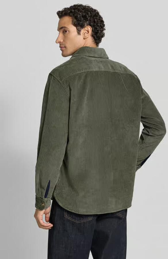 Christian Berg Men Regular fit overhemdjack van corduroy met kentkraag - Foto 2