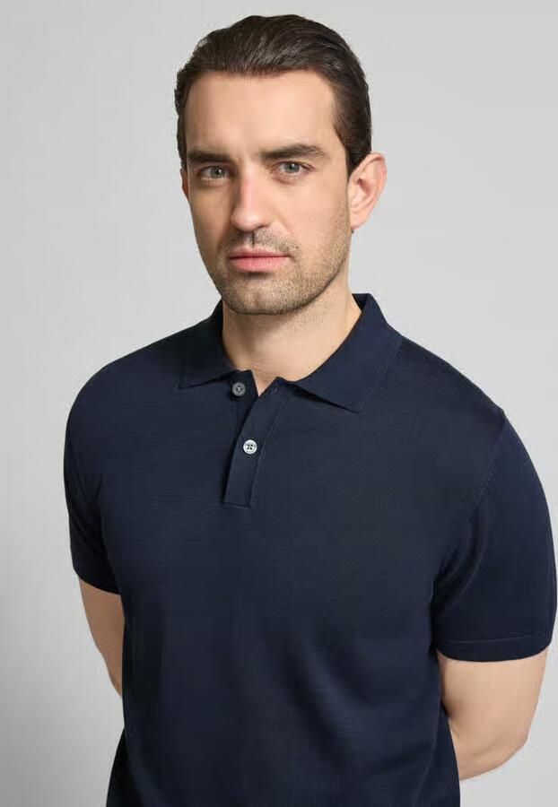 Christian Berg Men regular fit poloshirt in brei-look
