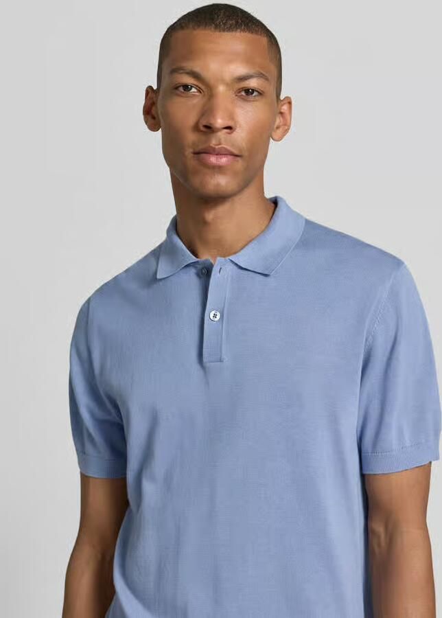 Christian Berg Men regular fit poloshirt in brei-look