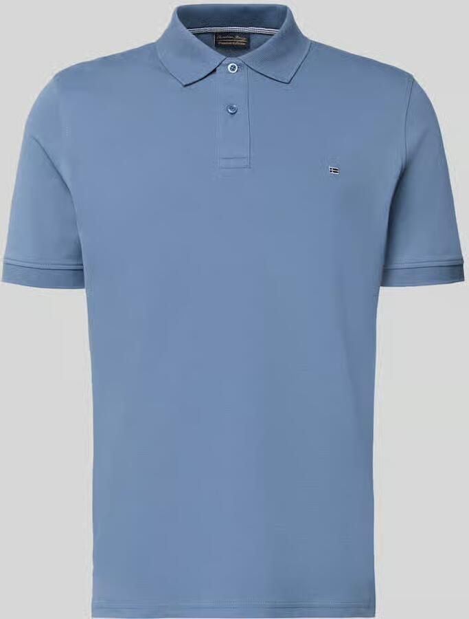 Christian Berg Men regular fit poloshirt met stitching - Foto 2