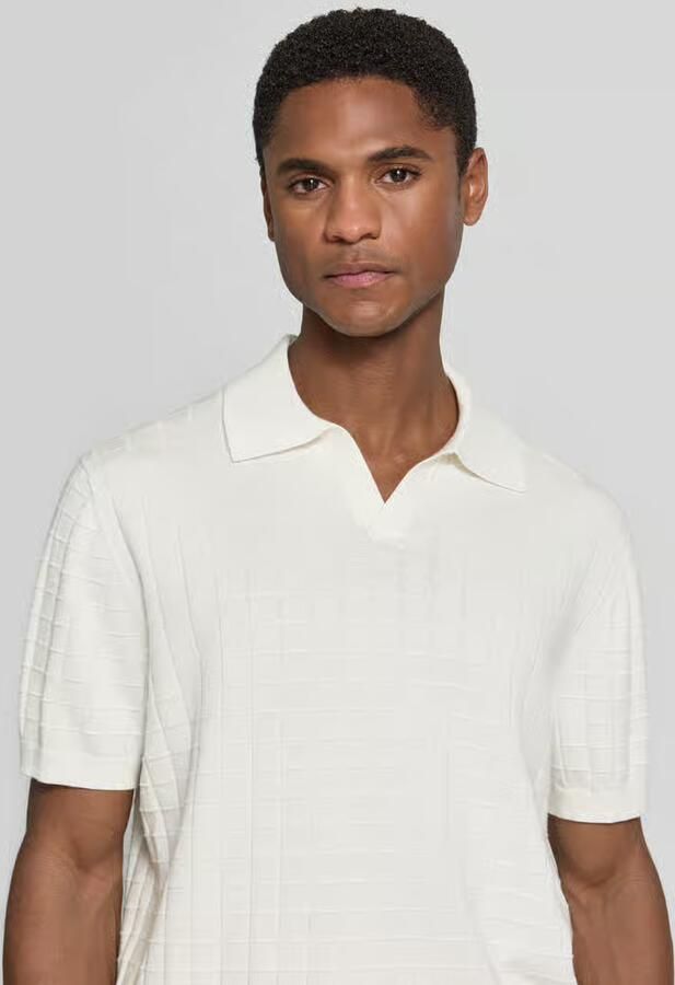 Christian Berg Men regular fit poloshirt met structuurpatroon