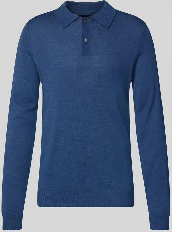 Christian Berg Men Regular fit poloshirt van wolmix