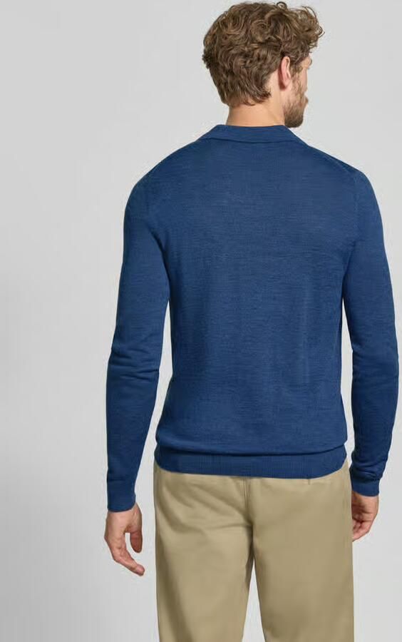 Christian Berg Men Regular fit poloshirt van wolmix - Foto 2