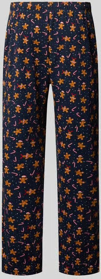 Christian Berg Men Regular fit pyjamabroek in all-over look