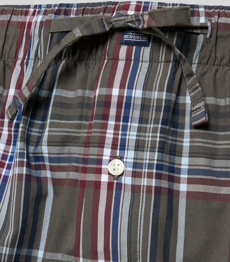 Christian Berg Men Regular fit pyjamabroek van pure scheerwol - Foto 2
