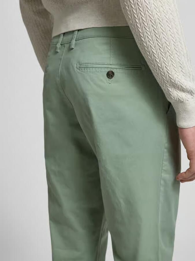 Christian Berg Men Regular fit stoffen broek met achterzakken