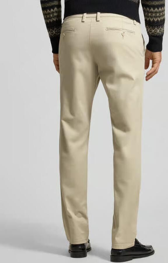 Christian Berg Men Regular fit stoffen broek met achterzakken