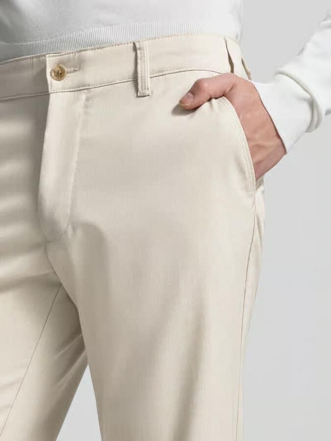 Christian Berg Men Regular fit stoffen broek met Franse Steekzakken
