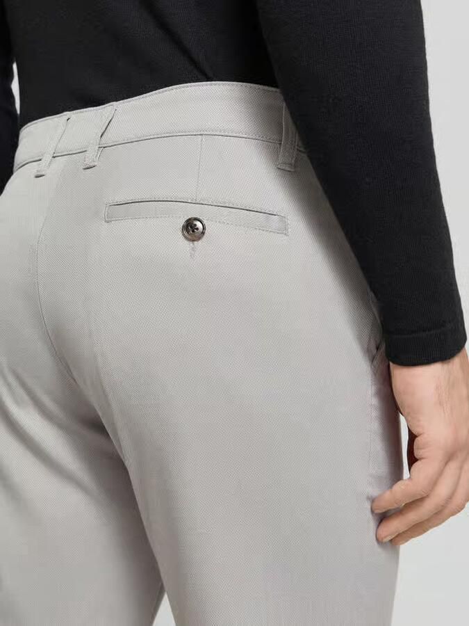 Christian Berg Men Regular fit stoffen broek met Franse Steekzakken