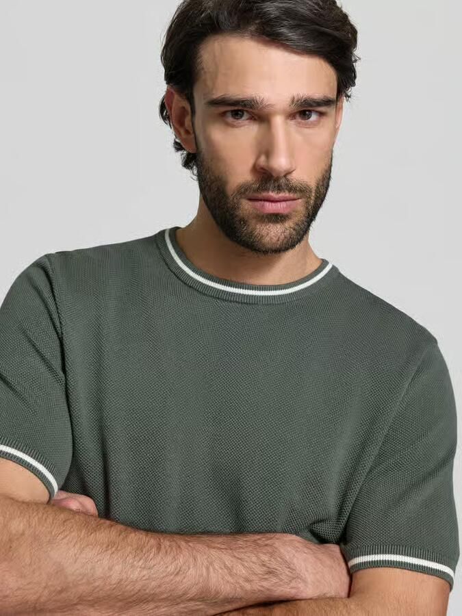 Christian Berg Men regular fit T-shirt in brei-look
