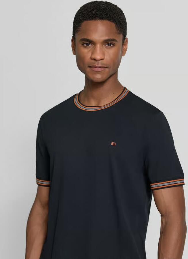 Christian Berg Men regular fit T-shirt met gestikt logo
