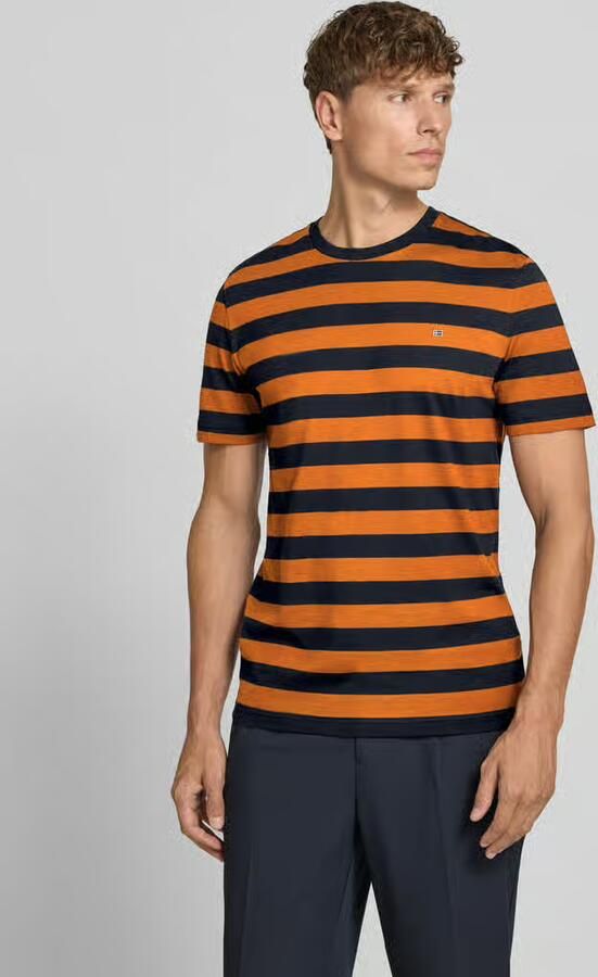 Christian Berg Men regular fit T-shirt met gestikt logo - Foto 2