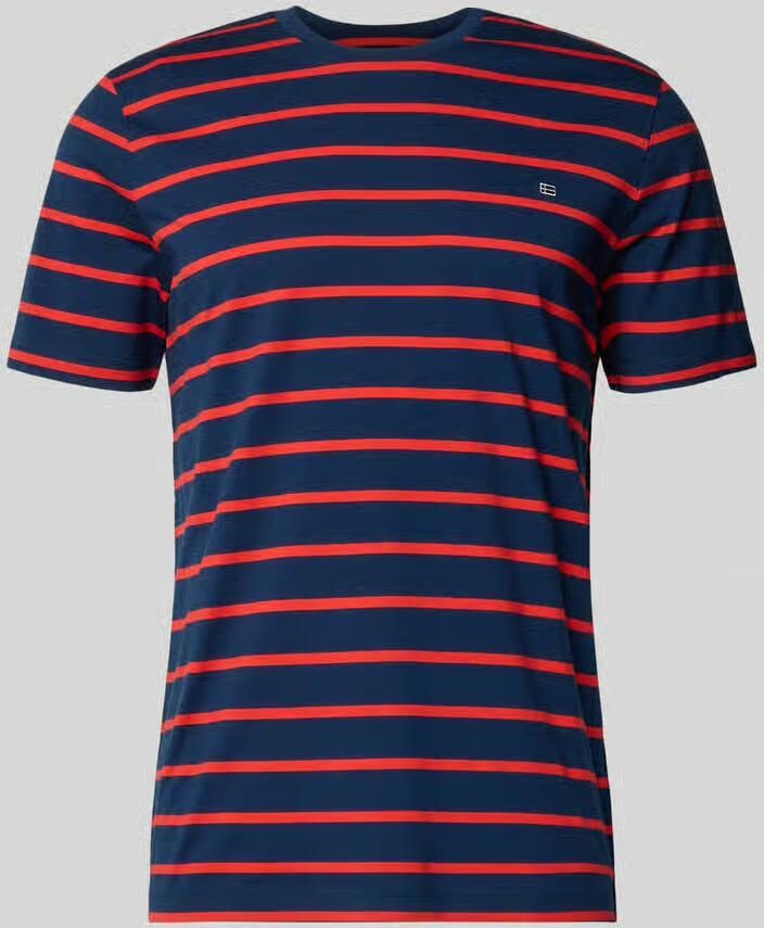 Christian Berg Men Regular Fit T-shirt met logo-stitching - Foto 2
