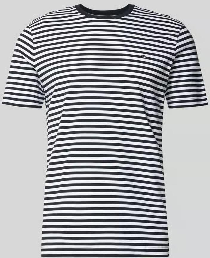 Christian Berg Men Regular Fit T-shirt met logo-stitching - Foto 3