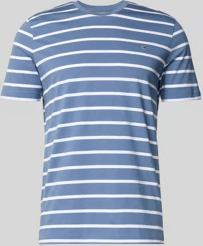 Christian Berg Men Regular Fit T-shirt met logo-stitching - Foto 2