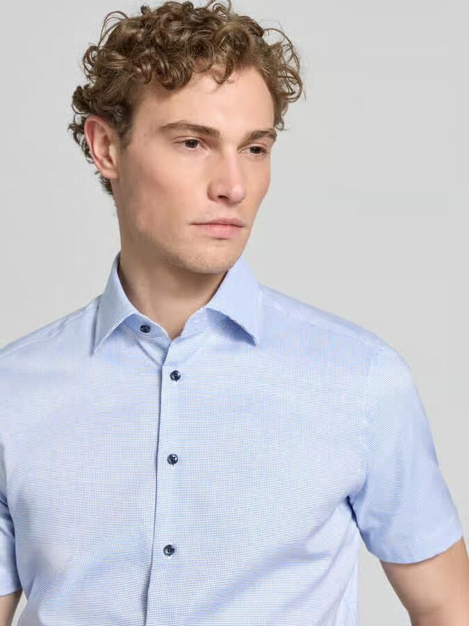 Christian Berg Men regular fit zakelijk hemd met kentkraag