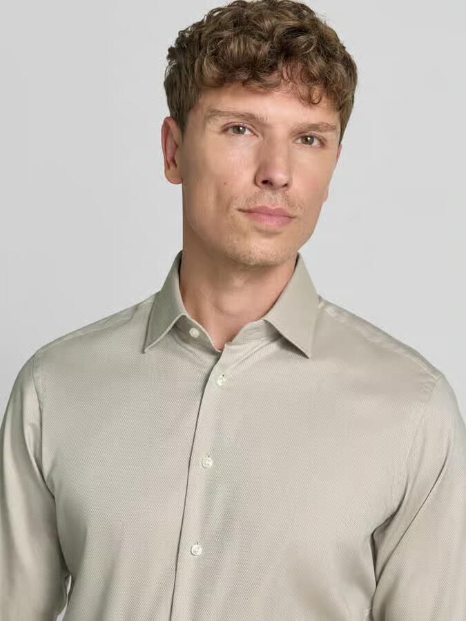 Christian Berg Men regular fit zakelijk hemd met kentkraag