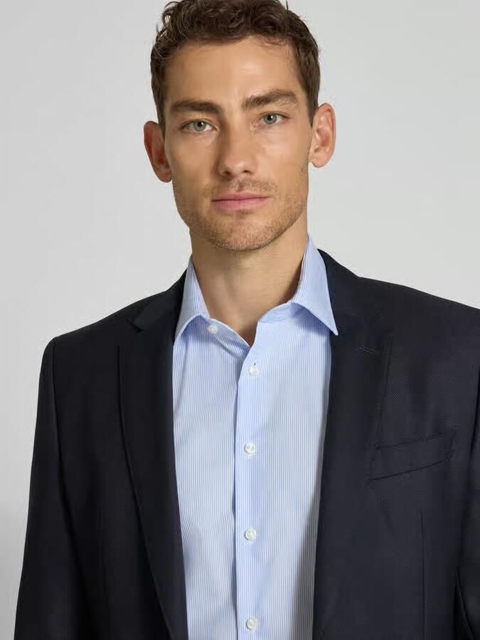 Christian Berg Men regular fit zakelijk hemd van katoen met kentkraag
