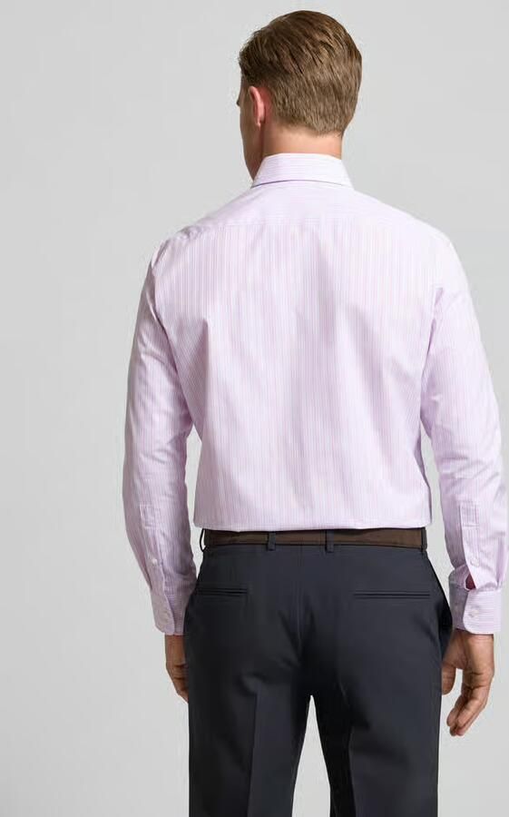Christian Berg Men Regular fit zakelijk overhemd van premium materiaal met kentkraag